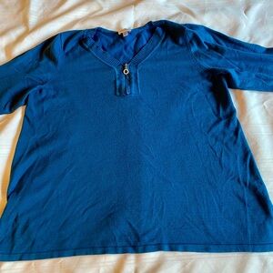 Avenue Blue Knit Top